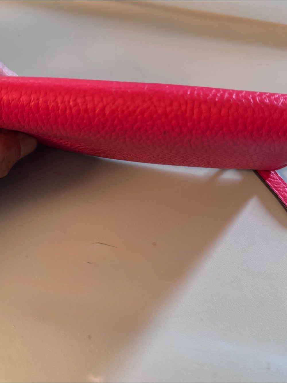 KateSpade  Hot Pink Pebbled Leather Wristlet Clutch - Picture 2 of 3